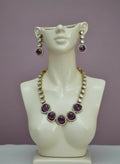 Handmade Kundan Necklace Set | Polki Style Indian Jewelry