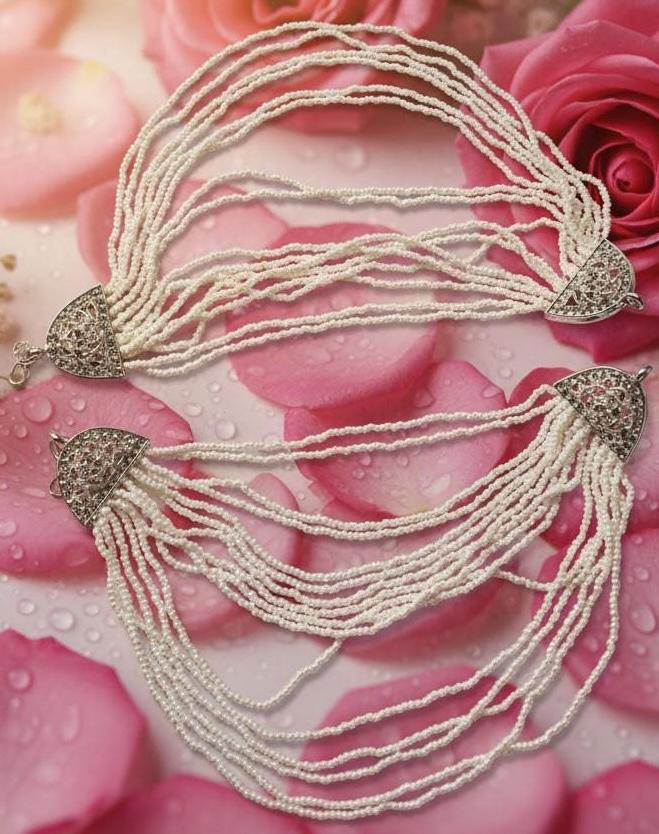 Pearl Tassel Statement Earrings | Bridal Indian Wedding Festive Ethnic Jewelry